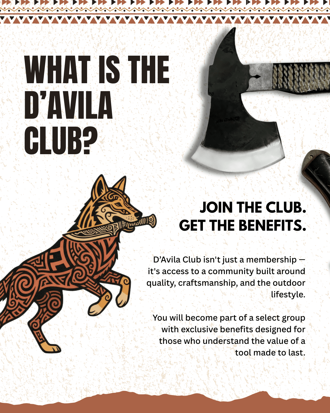 D'Avila Club camping knife by D'Avila Australia