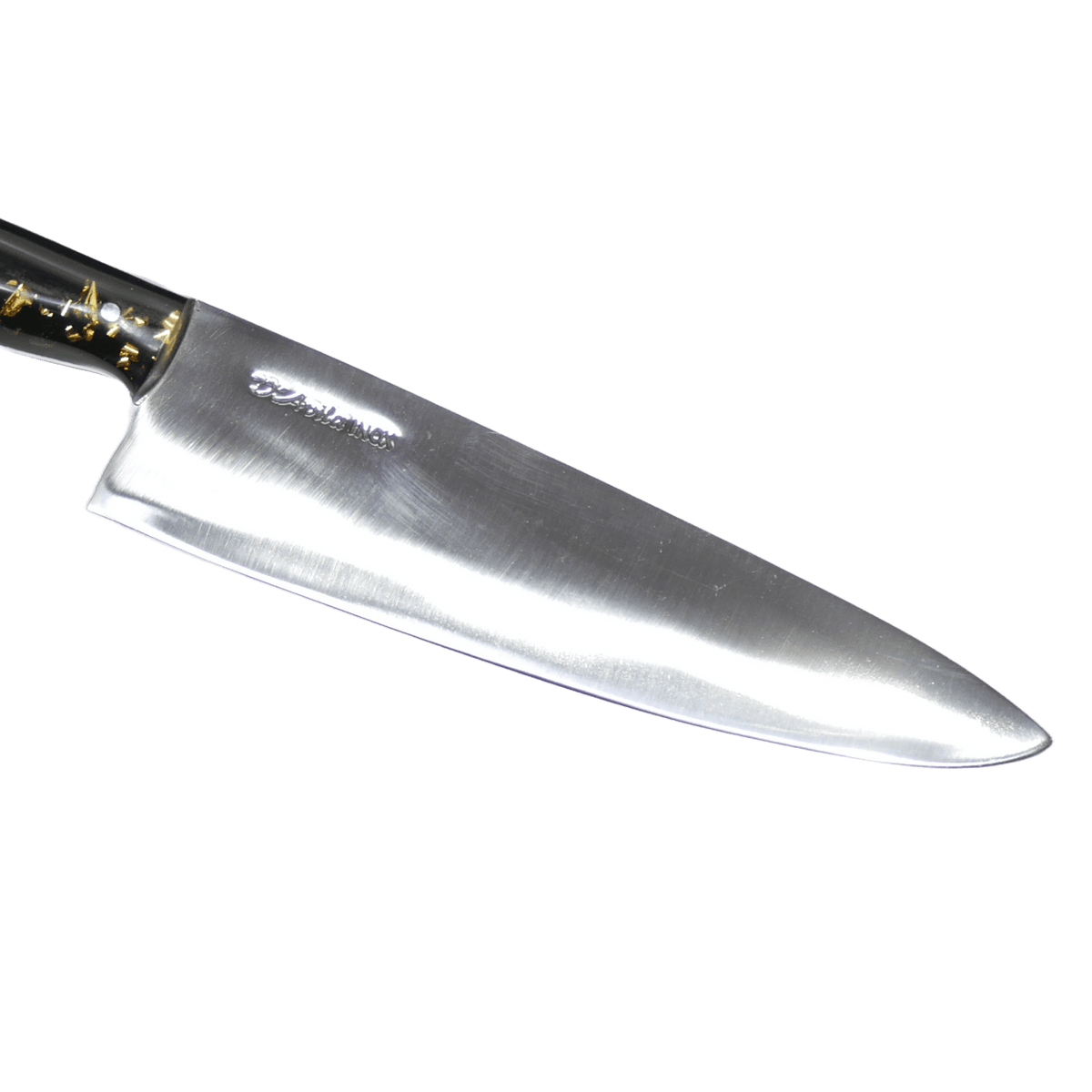 D'Avila Gourmet 8" Knife in Stainless Steel 420, Resin With Gold Leaves Handle - D'Avila Knives camping knife by D'Avila Australia