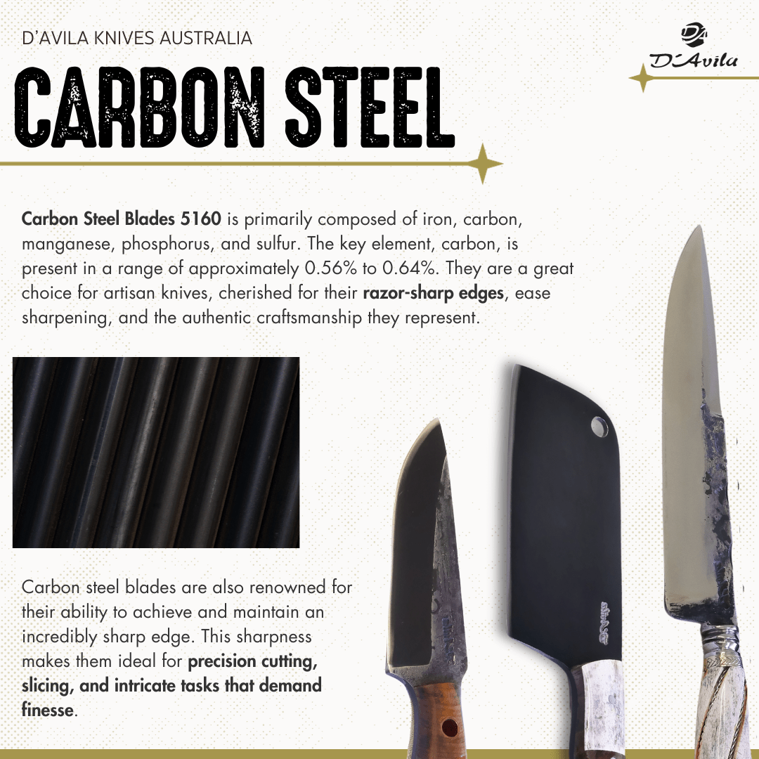 Pocket Adventure 5" Knife in Carbon Steel 5160, Resin Handle - D'Avila Knives camping knife by D'Avila Australia