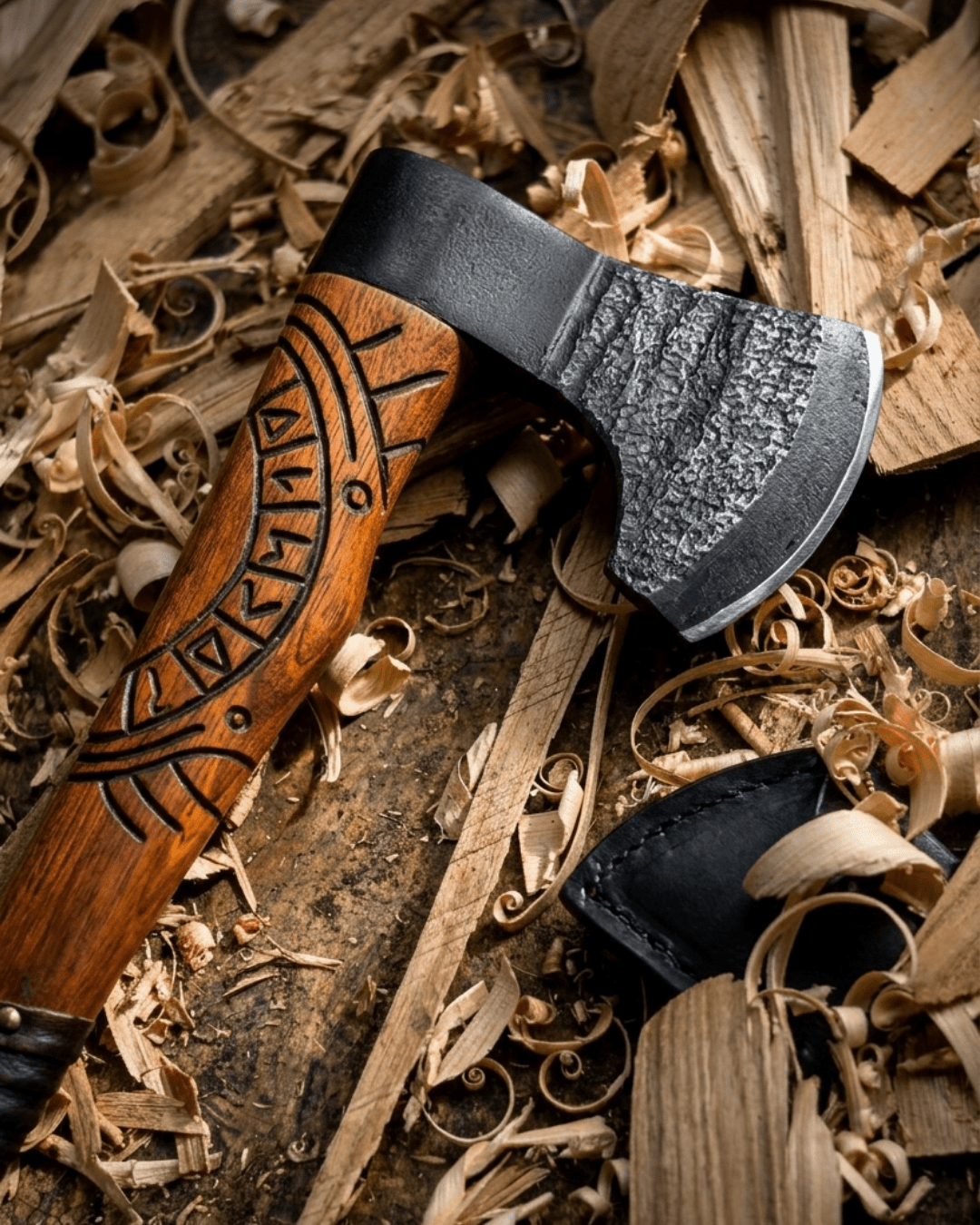 [PRE - ORDER – SHIPPING FROM MARCH 31] D'Avila Viking Adventure Axe in Carbon Steel 5160, Wood Handle - D'Avila Knives camping knife by D'Avila Australia