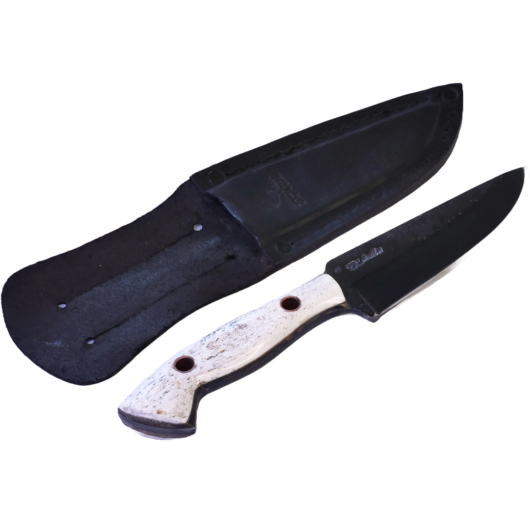 Rio Adventure 6" Knife in Carbon Steel 5160, Bovine Bone Handle - D'Avila Knives