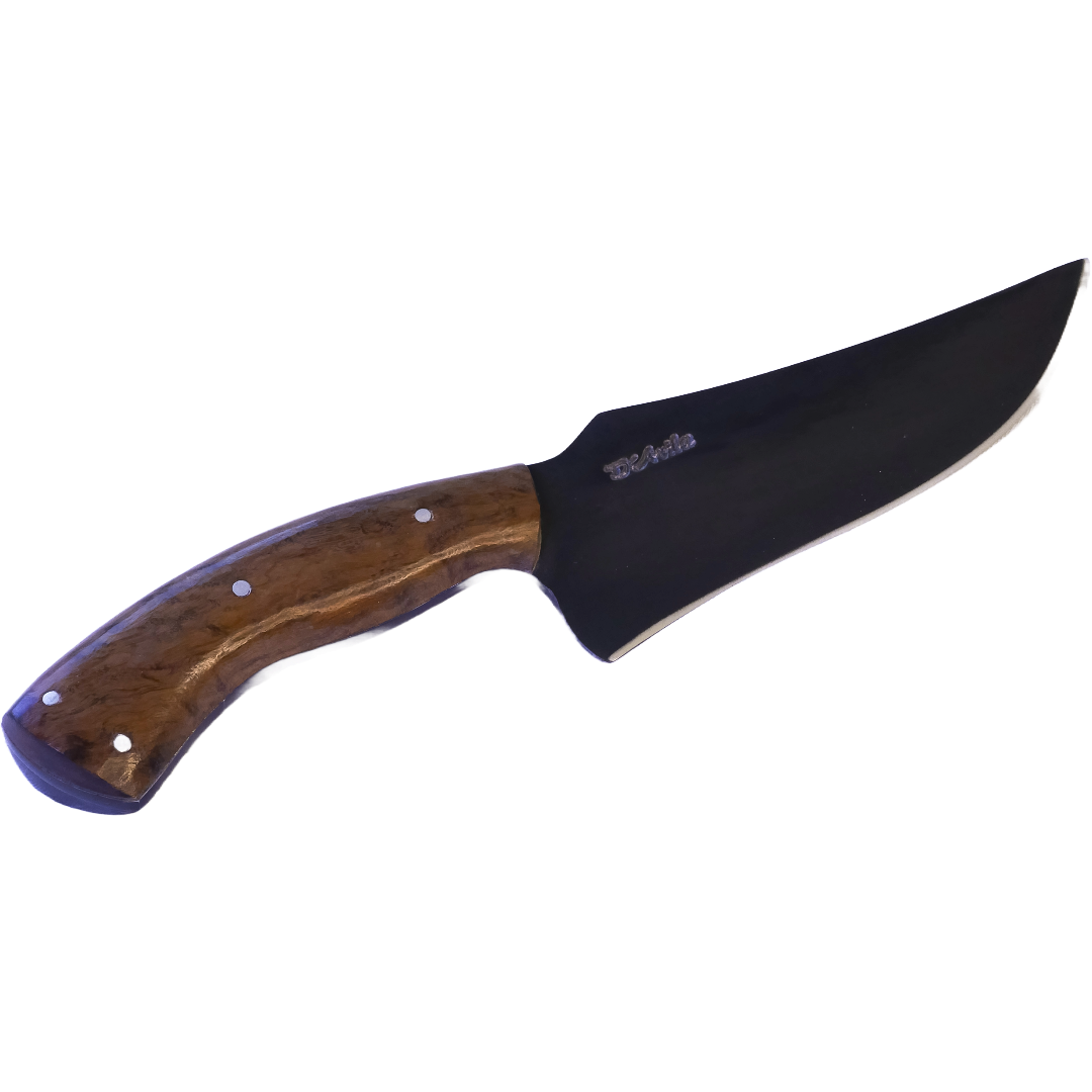 Coreadeira Adventure 6" Knife in Carbon Steel 5160, Wooden Handle - D'Avila Knives