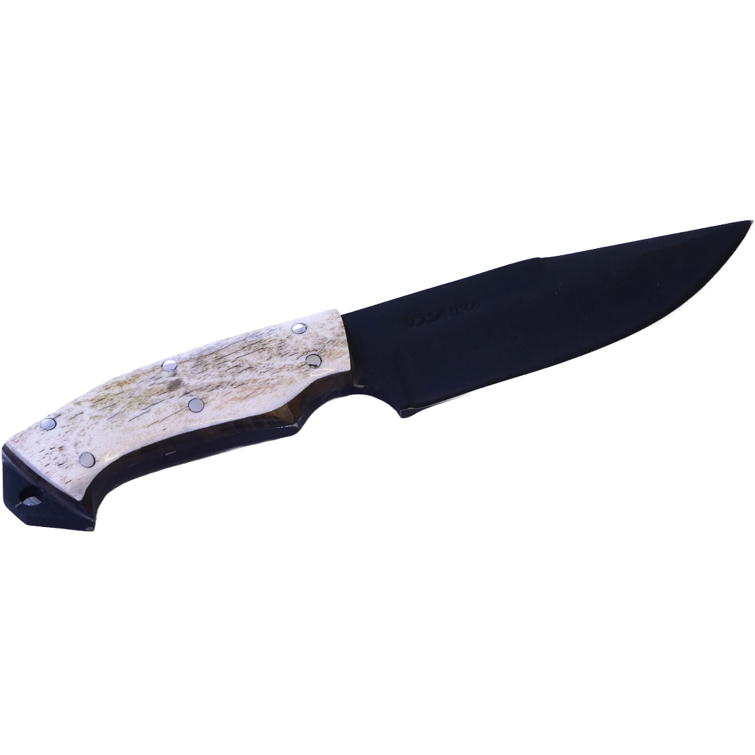 Minas Adventure 4" Knife in Carbon Steel 5160, Bovine Bone Handle - D'Avila Knives