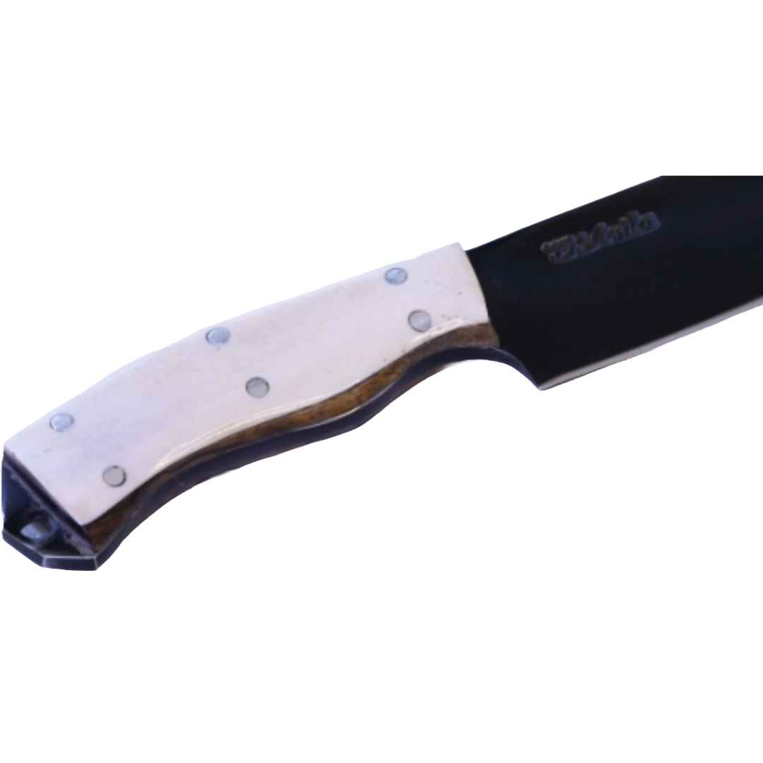 Minas Adventure 4" Knife in Carbon Steel 5160, Bovine Bone Handle - D'Avila Knives