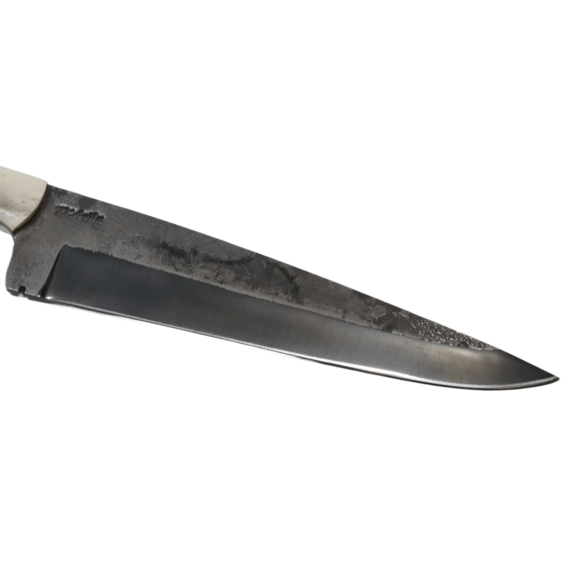 Rat Tail Barbecue 10" Knife in Carbon Steel 5160, Bovine Bone Handle - D'Avila Knives camping knife by D'Avila Australia