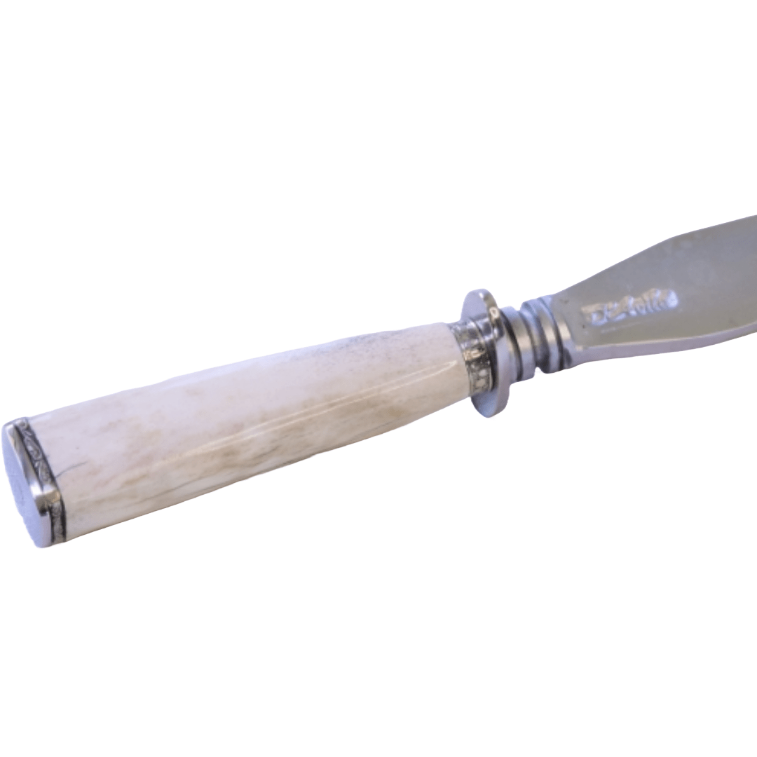 Torneado Accessories 8" Sharpening Steel in Carbon Steel 5160, Flat Blade and Bovine Bone Handle - D'Avila Knives camping knife by D'Avila Australia
