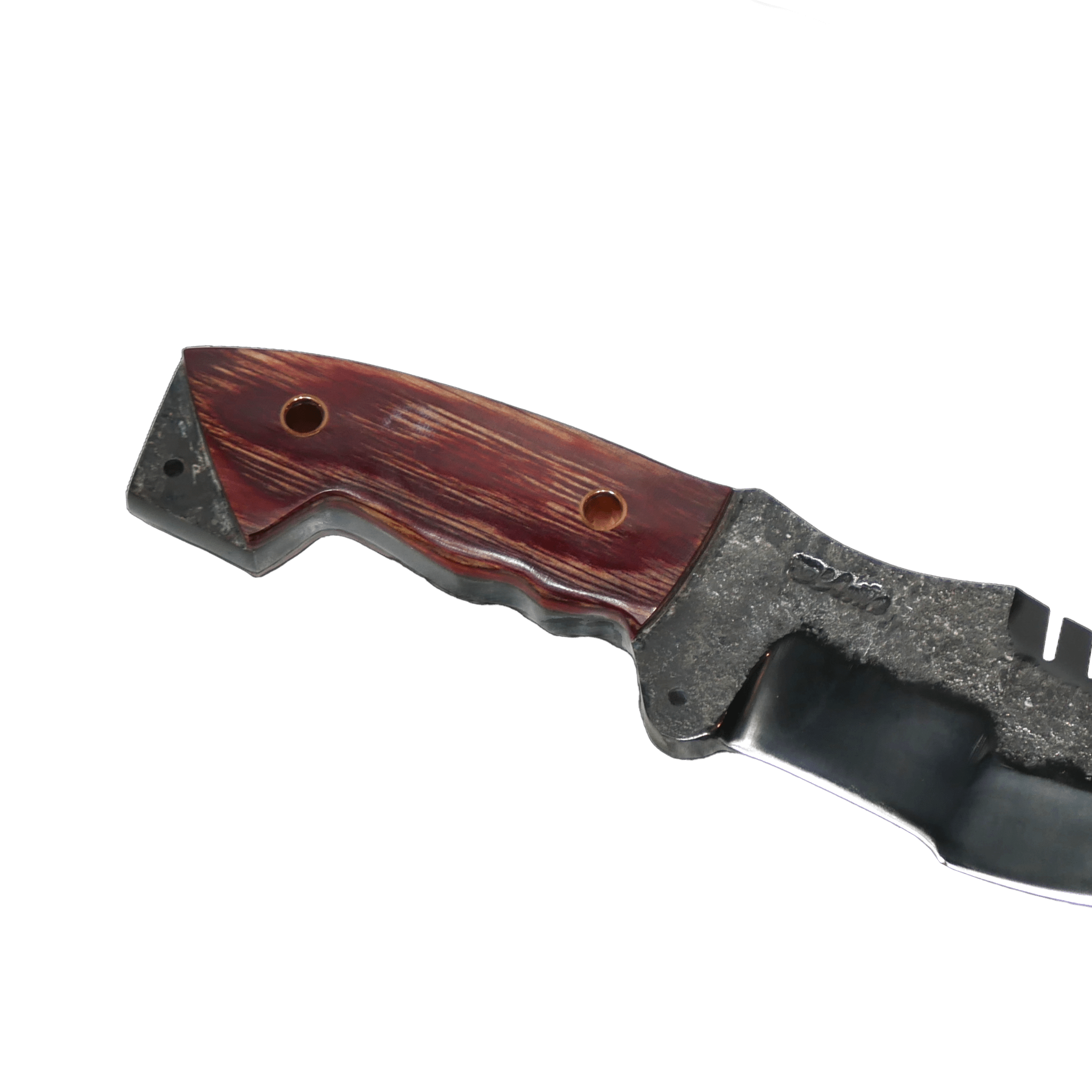 Tracker Adventure 6.5" Knife in Carbon Steel 5160, Stabilized Wood Handle - D'Avila Knives camping knife by D'Avila Australia